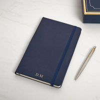personalised Blue Moleskine Notebook