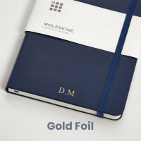 personalised Blue Moleskine Notebook