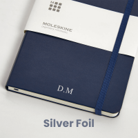 personalised Blue Moleskine Notebook