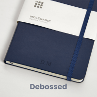 personalised Blue Moleskine Notebook