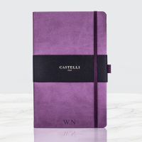 Personalised Purple Castelli Notebook