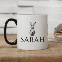 Rabbit Two Tone Mug Black