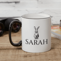 Rabbit Two Tone Mug Black