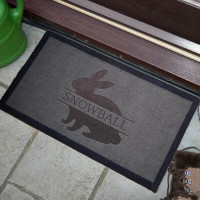 personalised Rabbit Doormat