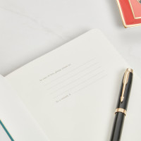 personalised Black Moleskine Notebook