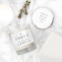 personalised Relaxation Candle