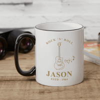 Rock N Roll Two Tone Mug Black