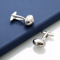 personalised Rugby Ball Sports Cufflinks Gift Set