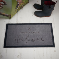 personalised Salon Welcome Doormat