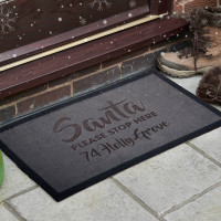 personalised christmas doormat