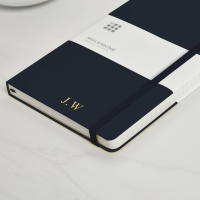 personalised Blue Moleskine Notebook