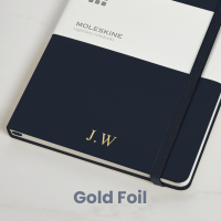 personalised Blue Moleskine Notebook