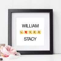 personalised Scrabble Wall Art