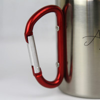 personalised Script Name Carabiner Mug