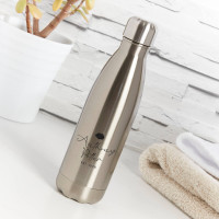 Personalised Silver Water Bottle