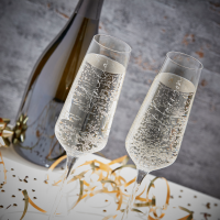 Script Names Photo Upload Boutique Gifts Prosecco Double Glass With Bottle Gift Set 