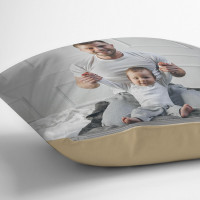 Single Sided Photo Cushion 18x18" STONE