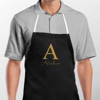 personalised Signature Name & Initial Apron