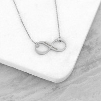 personalised Infinity Twist Necklace