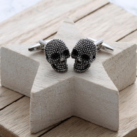 personalised 3D Skull Cufflinks Gift Set