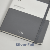 personalised Grey Moleskine Notebook