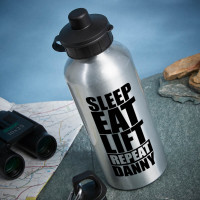 Personalised Sleep Eat Lift Water Bottle