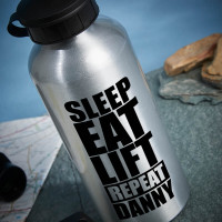Personalised Sleep Eat Lift Water Bottle