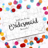 personalised Be My Bridesmaid Jigsaw Puzzle