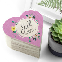 personalised Mother's Day Heart Trinket Box