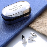 personalised Paper Plane Cufflinks Gift Set