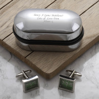 personalised Football Game Cufflinks Gift Set