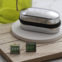 personalised Football Game Cufflinks Gift Set