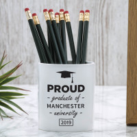 personalised Proud Graduate Pen Pot