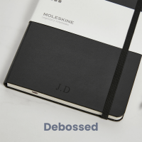 personalised Black Moleskine Notebook