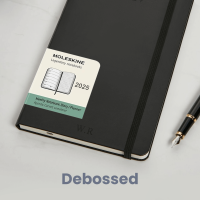 personalised Black Moleskine Diary