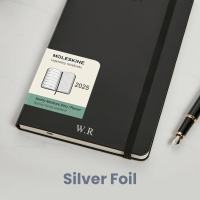 personalised Black Moleskine Diary