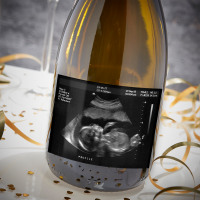 Soons To Be Grandma & Grandad Baby Scan Boutique Gifts Prosecco Double Glass With Bottle Gift Set