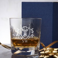 Stag Design Crystal Whisky Tumbler