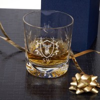 Stag Design Crystal Whisky Tumbler
