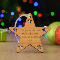 personalised Star Tree Decoration