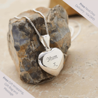 Personalised Sterling Silver Heart Locket