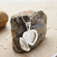 Personalised Sterling Silver Heart Locket