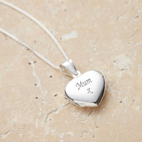 Personalised Sterling Silver Heart Locket