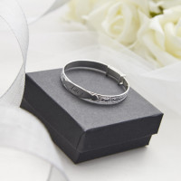 Personalised Sterling Silver Baby Bangle