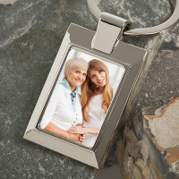Personalised Grandma Photo Upload Metal Keyring
