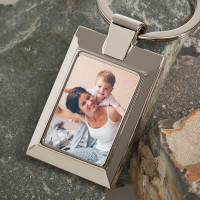 Personalised Mum Photo Upload Metal Keyring