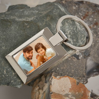 Personalised Uncle Photo Upload Metal Keyring