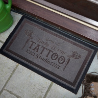 personalised Tattoo Studio Doormat