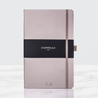 Personalised Taupe Castelli Notebook