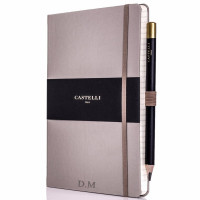 Personalised Taupe Castelli Notebook